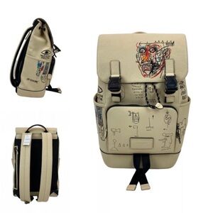 NWT Rare Coach x Jean-Michel Basquiat Ivory Track Backpack Limited Edition